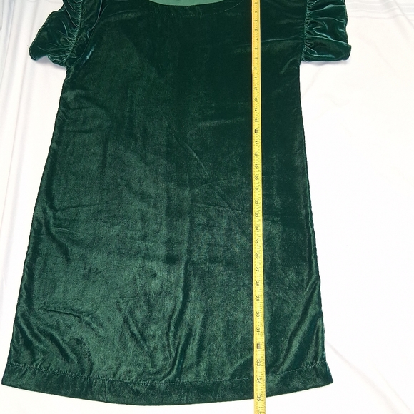 GAP Emerald Velvet Mini Dress Women Size S - Picture 6 of 16